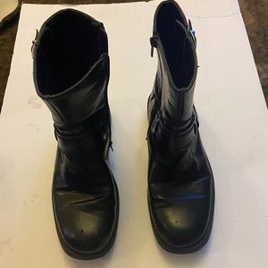 Men’s Kenneth Cole Unlisted Biker Boots Buckle 10